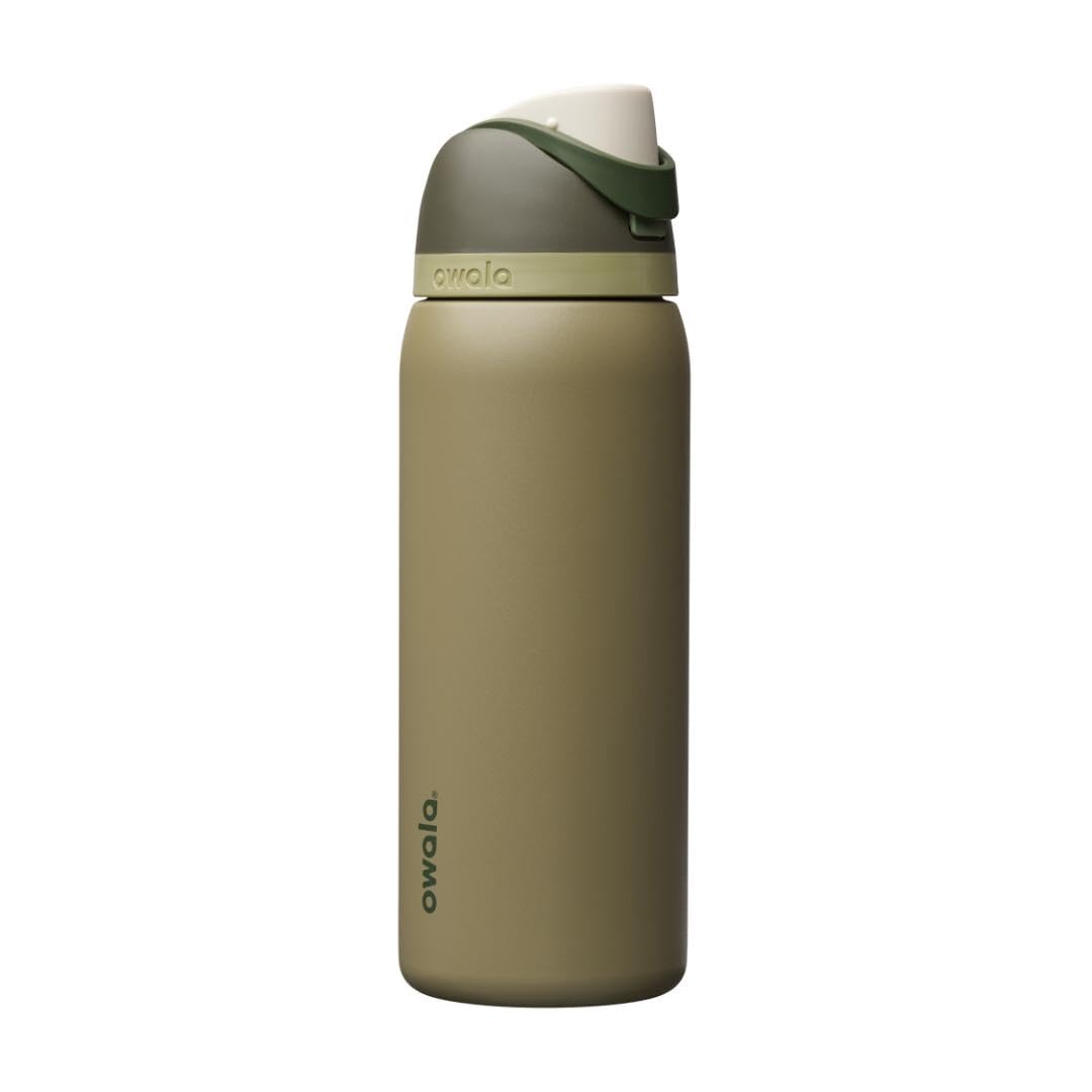 Owala FreeSip Stainless Steel Water Bottle 24 oz Foggy Tide