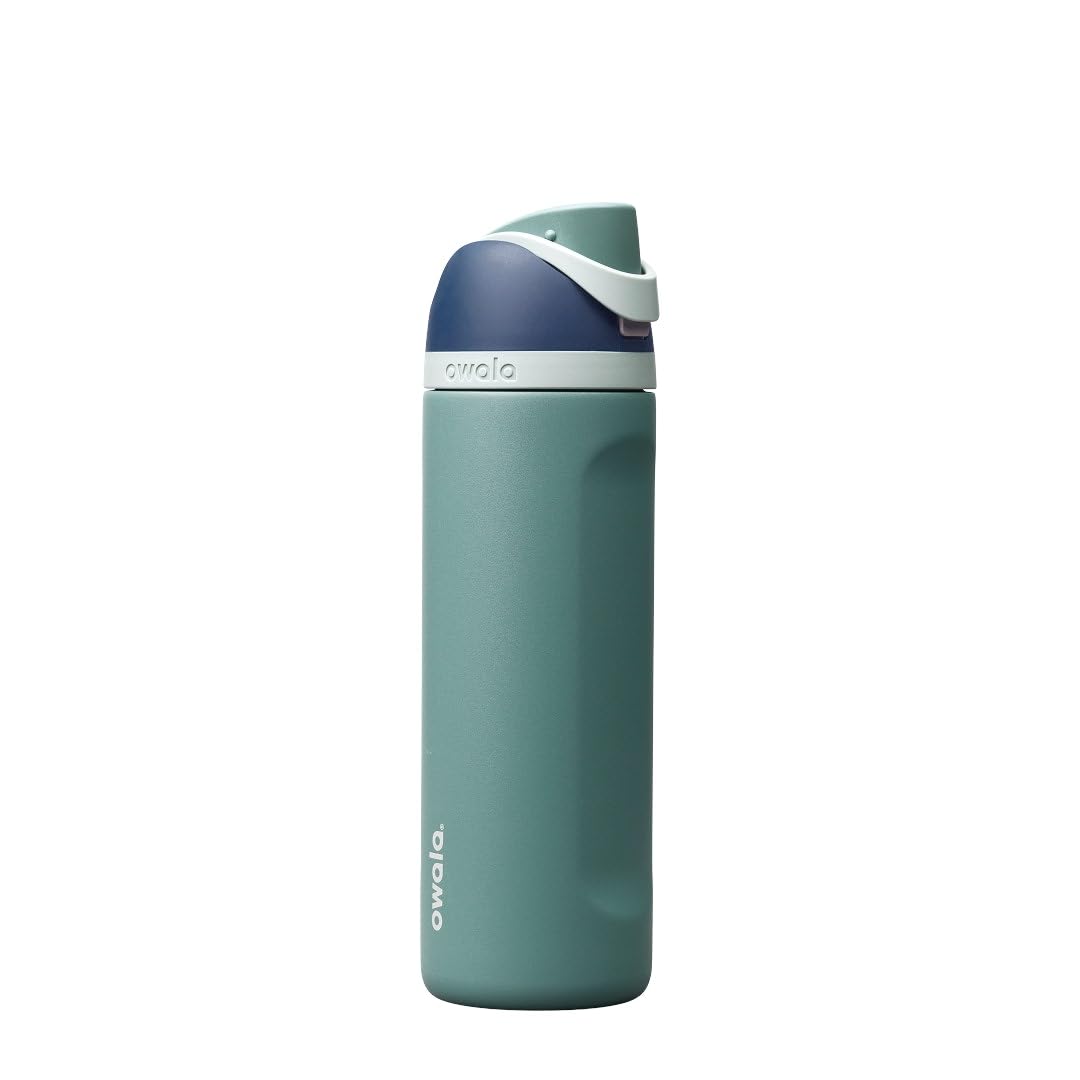 Owala FreeSip Stainless Steel Water Bottle 24 oz Foggy Tide