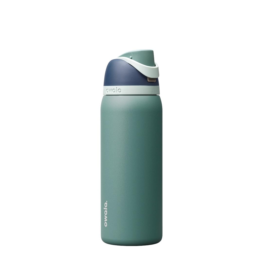 Owala FreeSip Stainless Steel Water Bottle 24 oz Foggy Tide