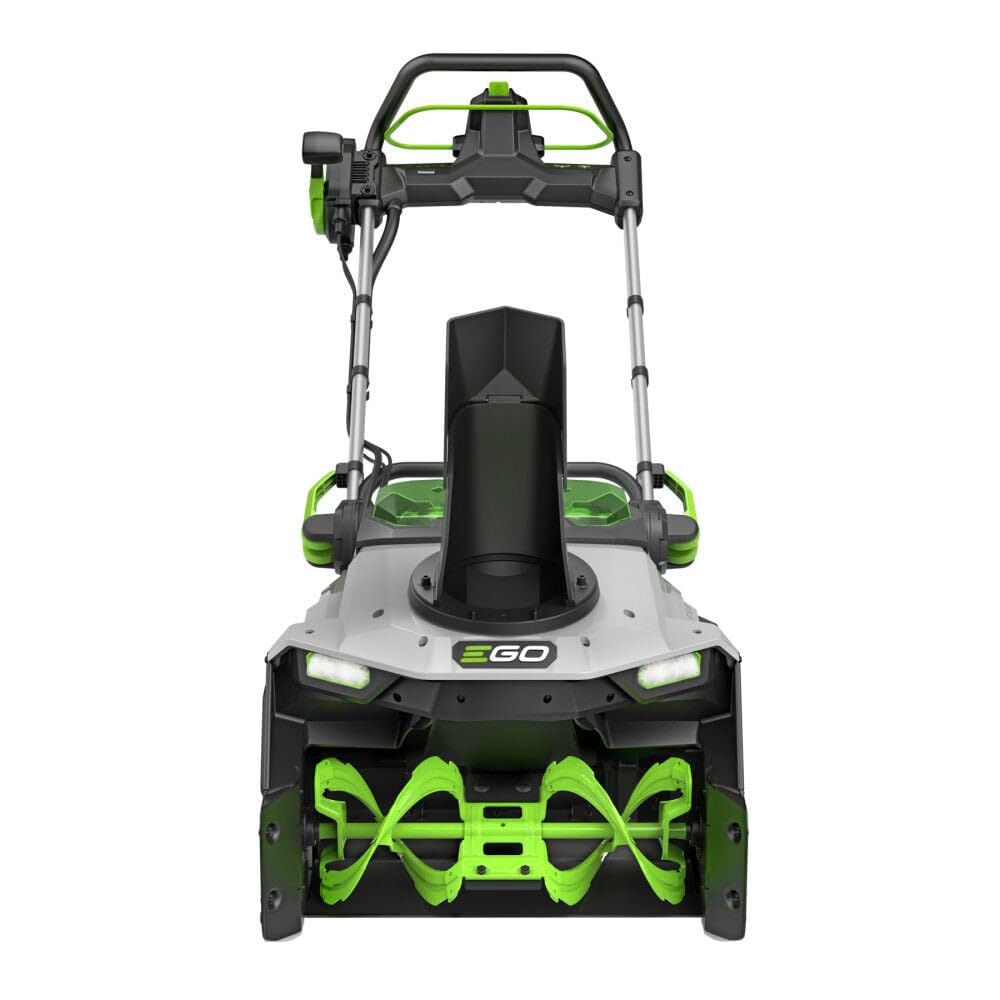 EGO Power+ 21" Electric Snow Blower, Gray/Black, Cordless Steel Auger, Includes (2) 56V 5.0Ah Batteries and Dual Port Charger, SNT2112