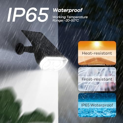 Linkind Halloween Solar Lights Outdoor Spotlight Waterproof RGB 6 Pack