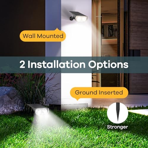 Linkind Halloween Solar Lights Outdoor Spotlight Waterproof RGB 6 Pack