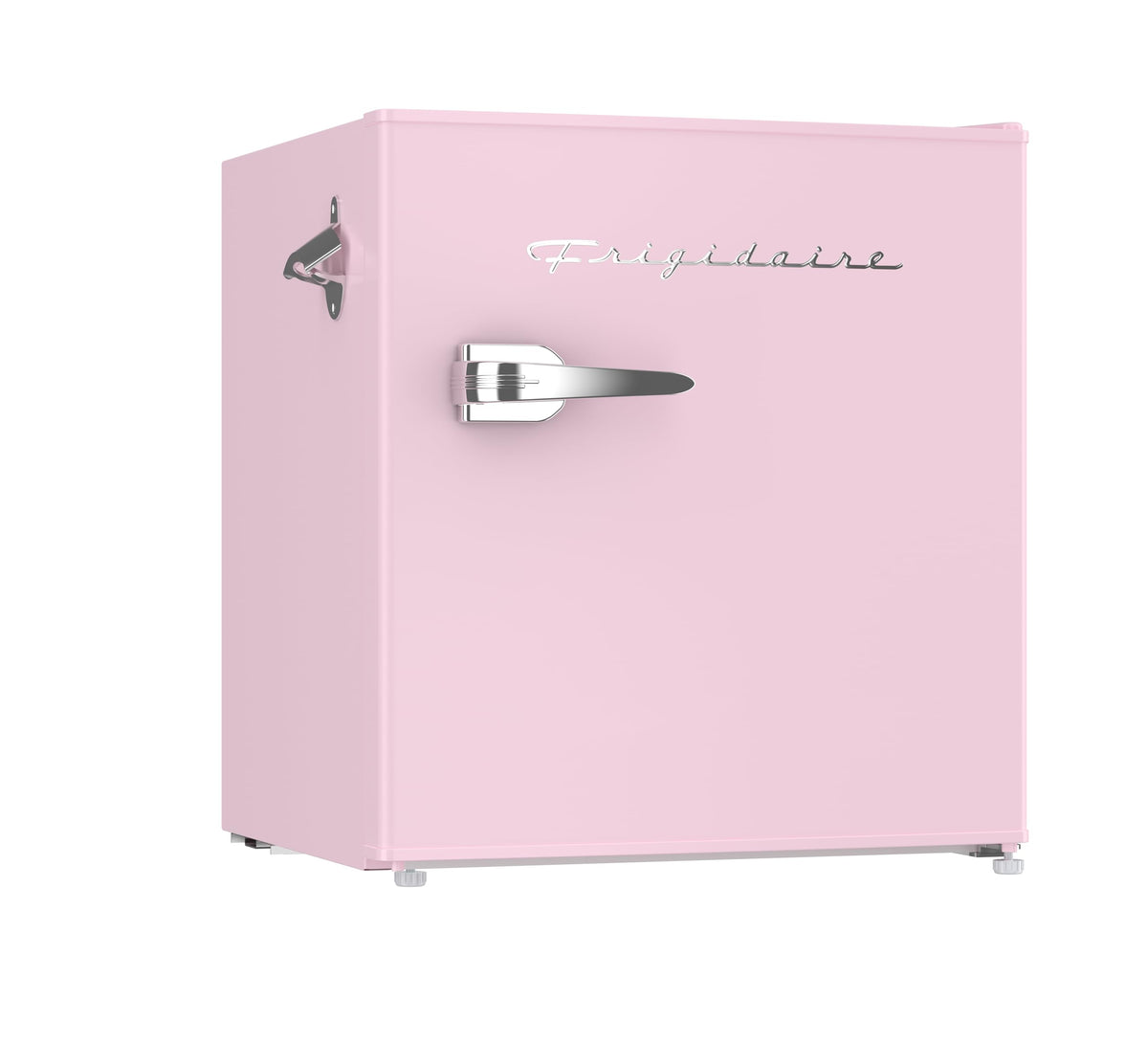 Frigidaire Retro Compact Fridge with Chiller, Countertop, Built-in Bottle Opener, Compact Refrigerator 1.6 cu ft, Mini Fridge for Office, Bedroom, Dorm Room or Cabin - 16" D x 18" W x 18.5" H (White)