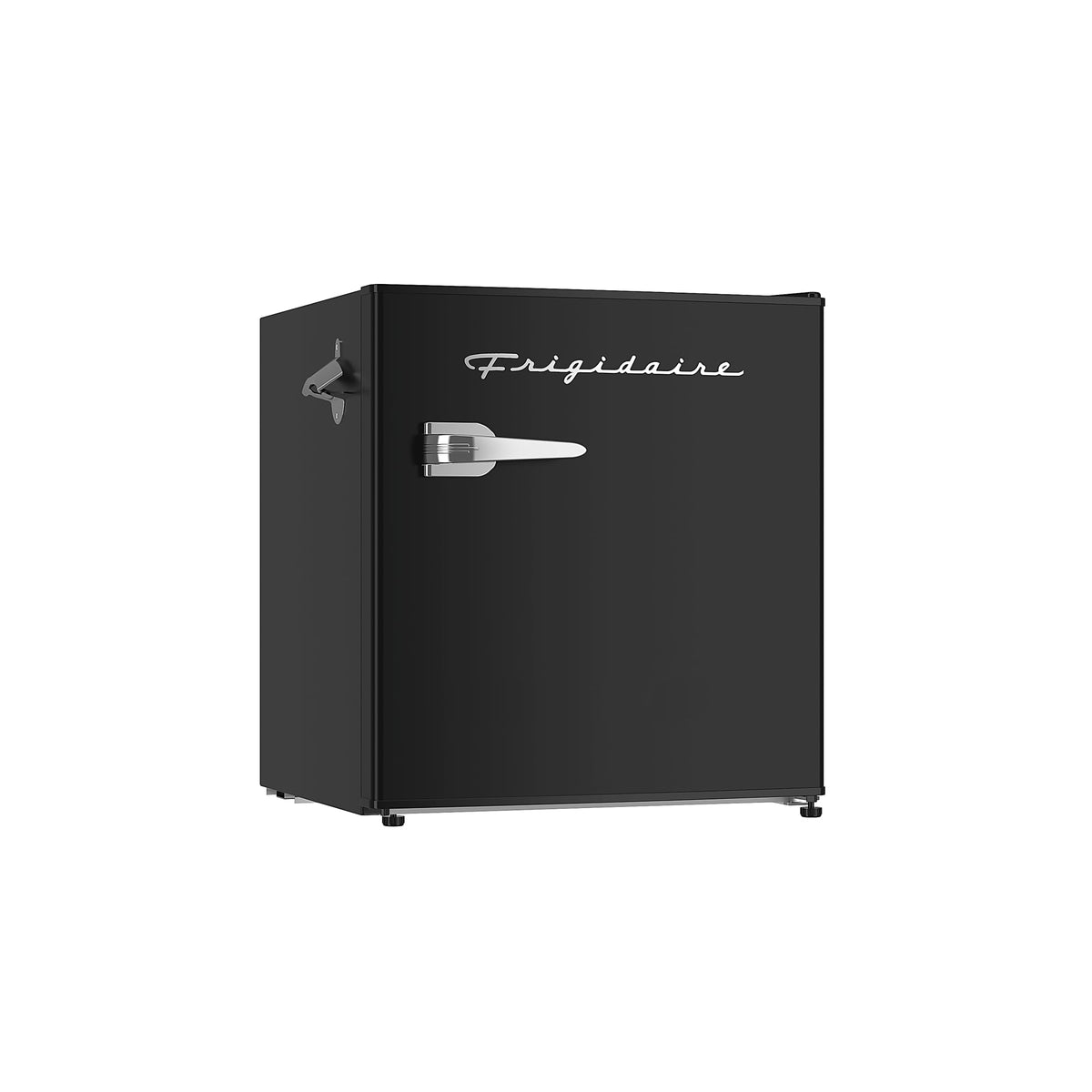 Frigidaire Retro Compact Fridge with Chiller, Countertop, Built-in Bottle Opener, Compact Refrigerator 1.6 cu ft, Mini Fridge for Office, Bedroom, Dorm Room or Cabin - 16" D x 18" W x 18.5" H (White)