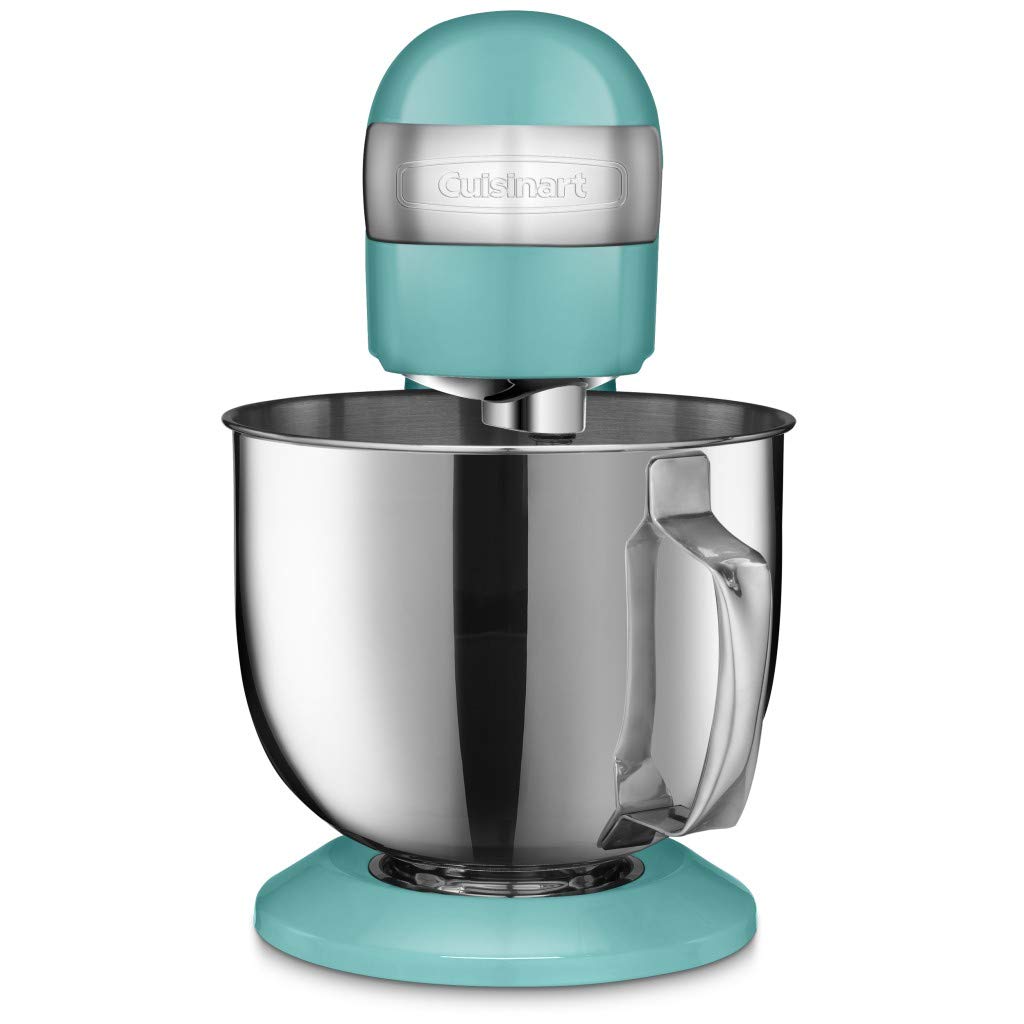 Cuisinart Stand Mixer, 12 Speed, 5.5 Quart Stainless Steel Bowl, Chef’s Whisk, Mixing Paddle, Dough Hook, Splash Guard w/ Pour Spout, Ruby Red, SM-50R, Manual
