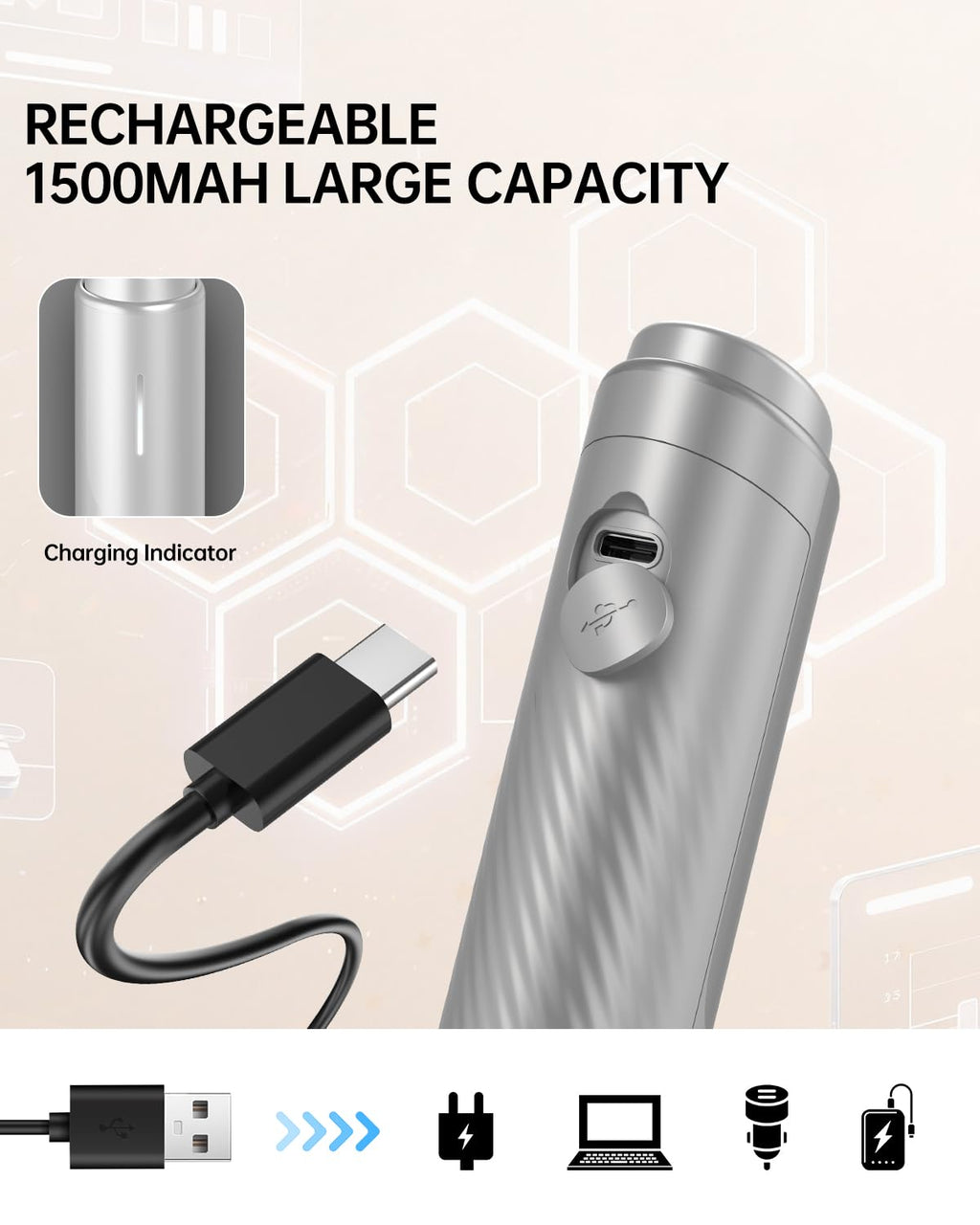 CIRCLE JOY Rechargeable Handheld Milk Frother Wand with Stand, 3 Variable Speeds, 3 Whisks and Storage Box, Electric Drink Mixer for Latte, Cappuccino, Hot Chocolate, Eggs and Protein Powder, Black