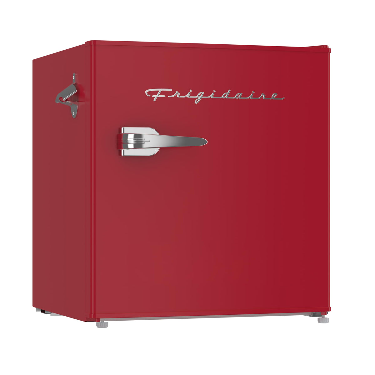 Frigidaire Retro Compact Fridge with Chiller, Countertop, Built-in Bottle Opener, Compact Refrigerator 1.6 cu ft, Mini Fridge for Office, Bedroom, Dorm Room or Cabin - 16" D x 18" W x 18.5" H (White)