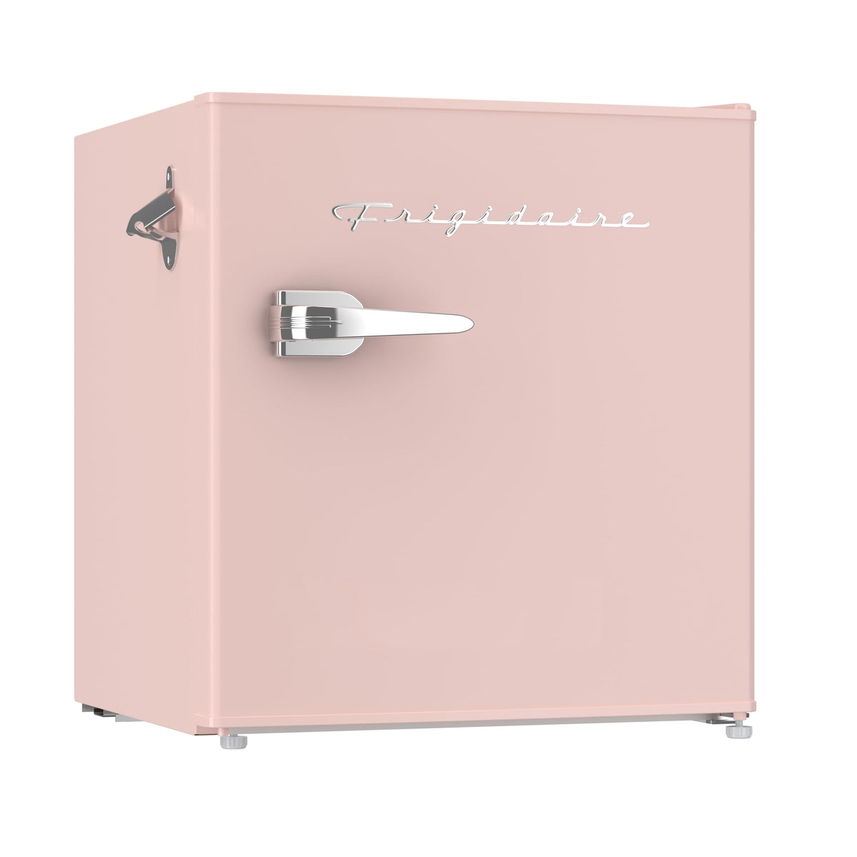 Frigidaire Retro Compact Fridge with Chiller, Countertop, Built-in Bottle Opener, Compact Refrigerator 1.6 cu ft, Mini Fridge for Office, Bedroom, Dorm Room or Cabin - 16" D x 18" W x 18.5" H (White)