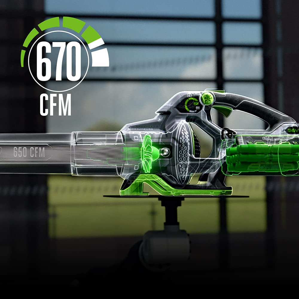 EGO POWER+ Cordless Electric Leaf Blower, 615 CFM, With Battery - LB6151