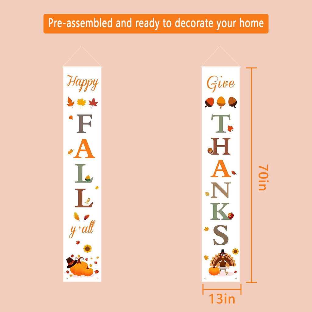 DAZONGE Halloween Porch Banners for Hanging Decorations Indoor Outdoor
