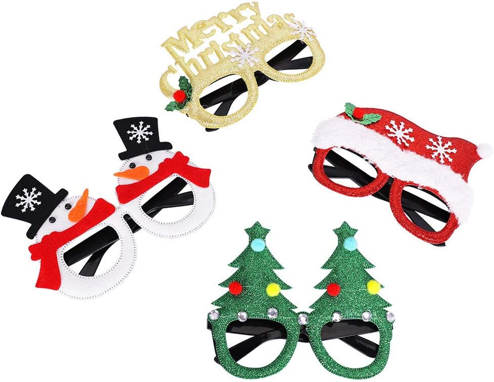 Max Fun 12Pcs Christmas Glasses Accessories Party Favors for Kids