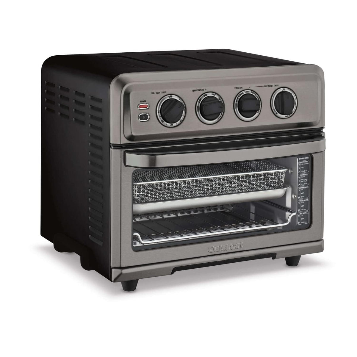 Cuisinart Air Fryer Toaster Oven, 1800W, 8-in-1 with Air Fry, Convection, Broil & Warm, 0.6 Cubic Feet, 60-Minute Timer, TOA-70NAS, Stainless Steel