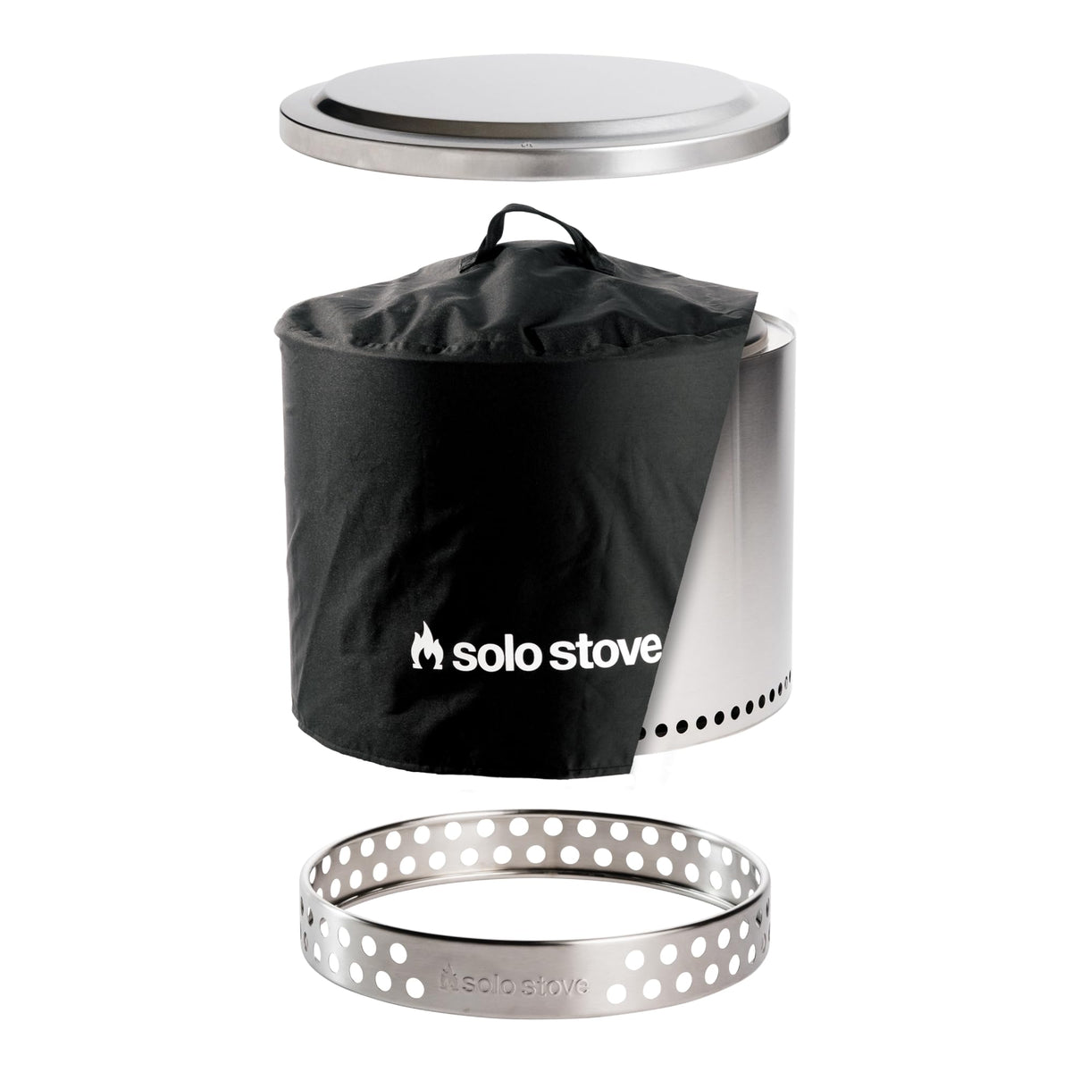 Solo Stove Bonfire w/Stand | 19.5" Smokeless Wood Fire Pit, Gunmetal