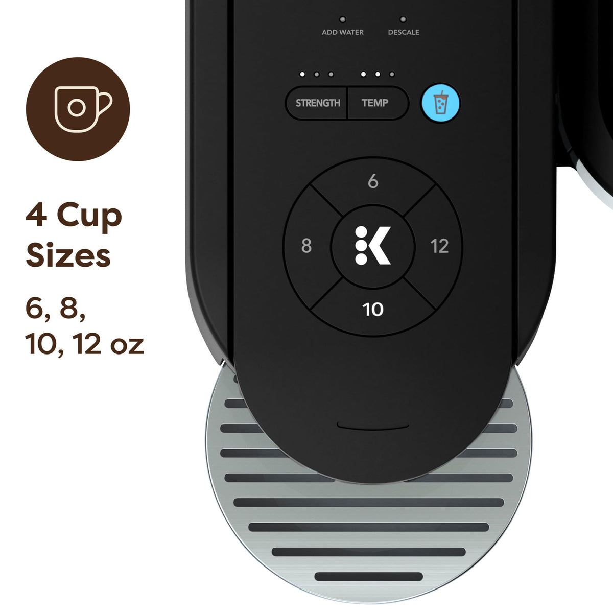 Keurig K-Supreme Gen 2, Hot and Iced Single Serve Coffee Maker, Warm Stone