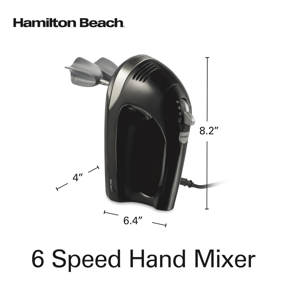 Hamilton Beach 6-Speed Electric Hand Mixer With Easy Clean Beaters