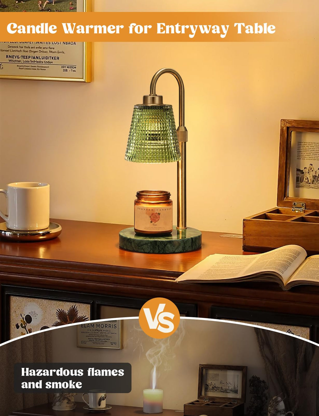 Innqoo Candle Warmer Lamp with Timer Home Decor Birthday Gifts for Women