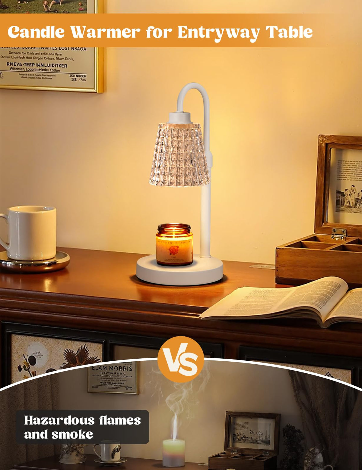 Innqoo Candle Warmer Lamp with Timer Home Decor Birthday Gifts for Women