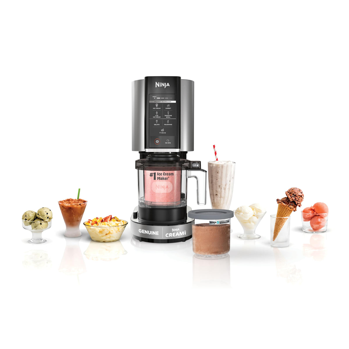 Ninja® CREAMi® 7-in-1 Ice Cream Maker, Ice Cream, Gelato & more, NC299AMZ