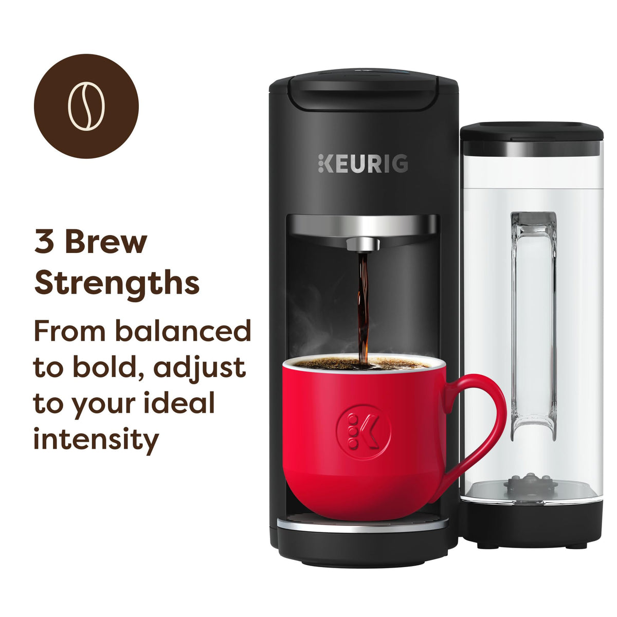 Keurig K-Supreme Gen 2, Hot and Iced Single Serve Coffee Maker, Warm Stone