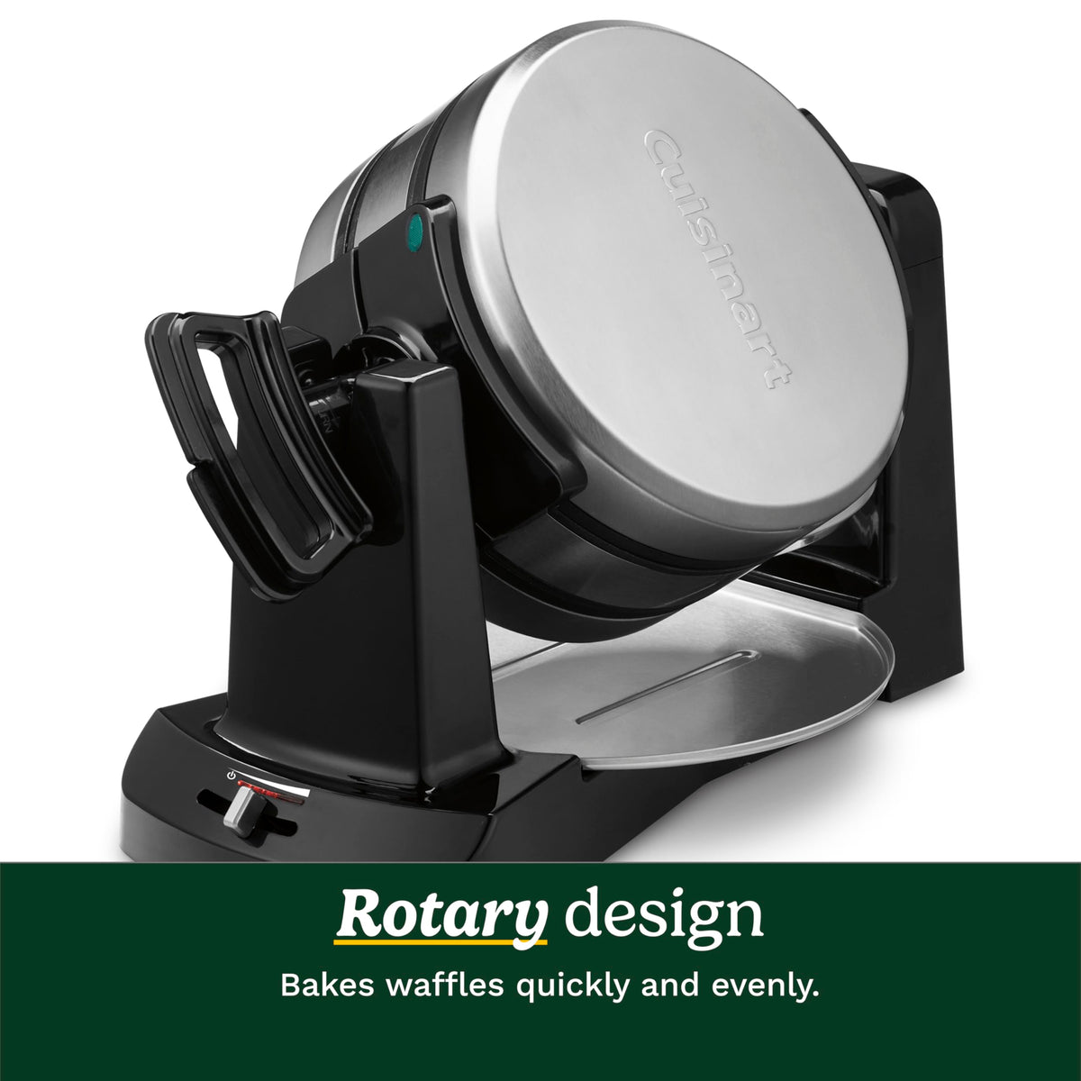 Cuisinart Flip Belgian Waffle Maker, NonStick, Stainless Steel, 1" Thick