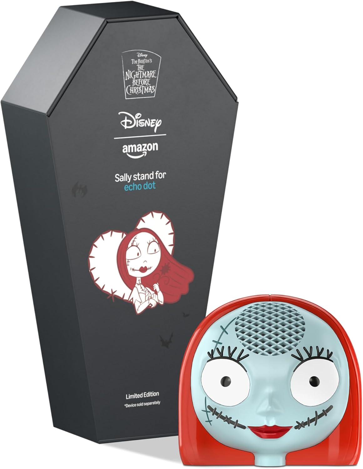 Limited Edition, Disney Tim Burton’s The Nightmare Before Christmas Sally Stand for Amazon Echo Dot (4th & 5th Generations). Device Sold Separately.
