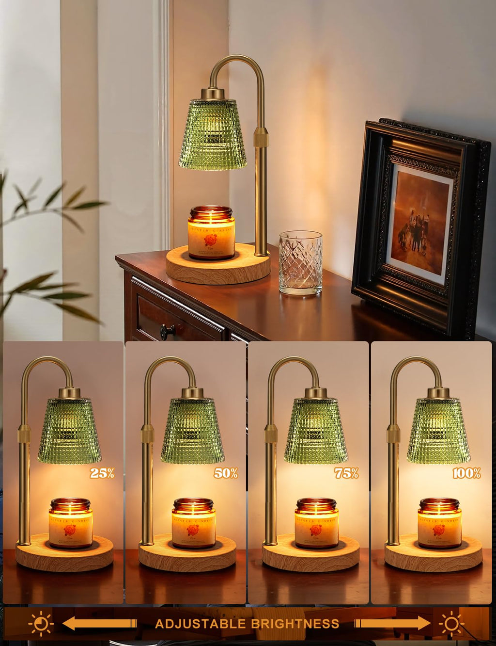 Innqoo Candle Warmer Lamp with Timer Home Decor Birthday Gifts for Women