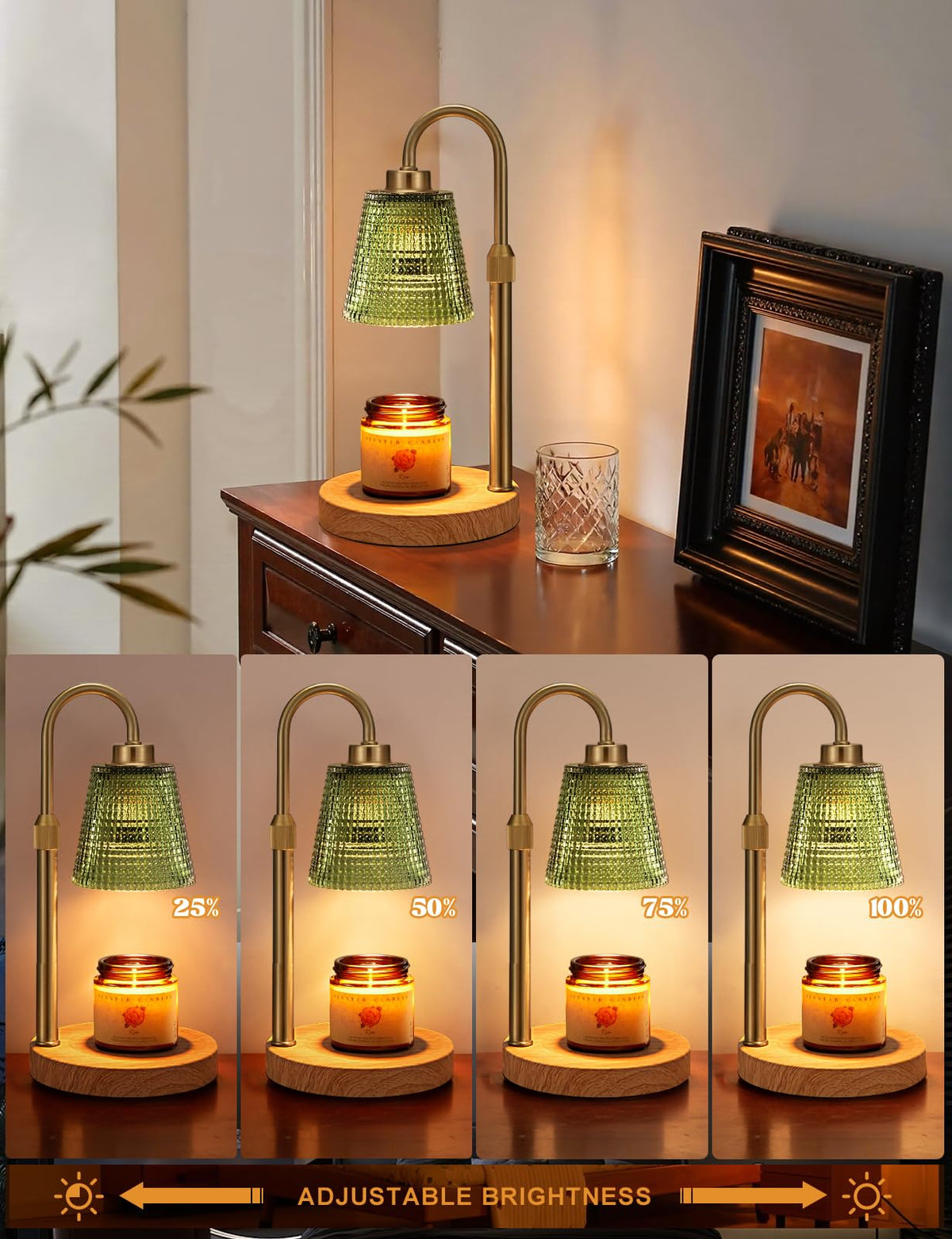 Innqoo Candle Warmer Lamp with Timer Home Decor Birthday Gifts for Women