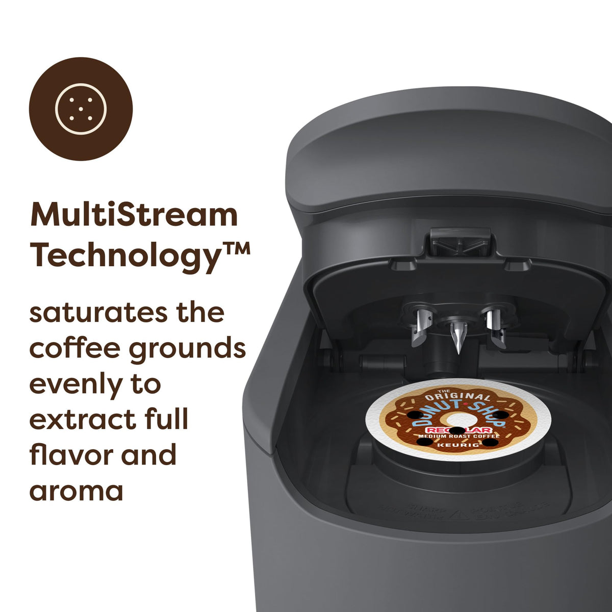 Keurig K-Supreme Gen 2, Hot and Iced Single Serve Coffee Maker, Warm Stone