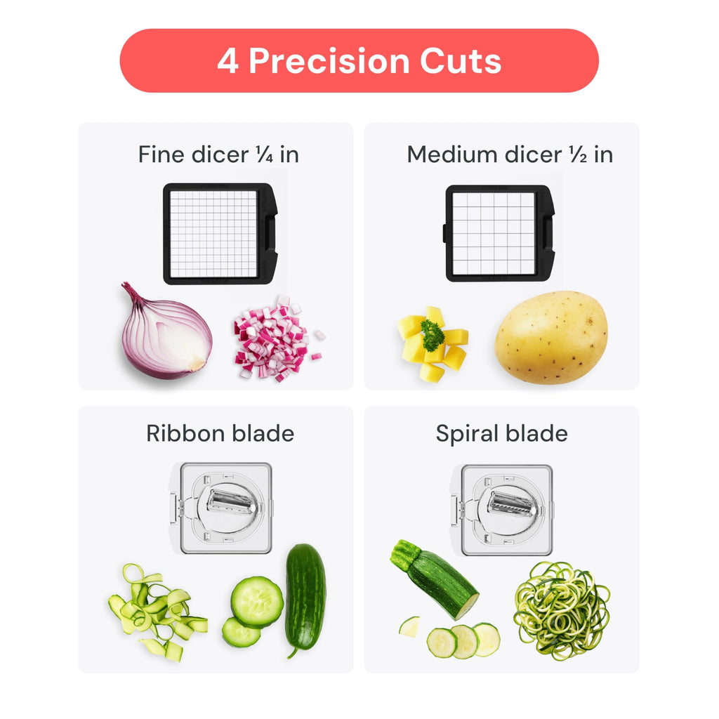 Fullstar Pro Original Vegetable Chopper & Spiralizer, All-in-1 Kitchen Tool