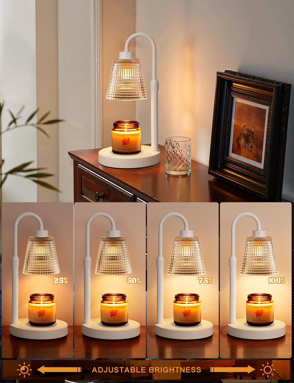 Innqoo Candle Warmer Lamp with Timer Home Decor Birthday Gifts for Women