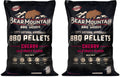 Bear Mountain 2-Pack All Natural Wood Pellets for Smoker, Grill & BBQ, 20 Lbs, Cherry - Premium Hardwood Barbecue Pellets for Indoor and Outdoor Grilling