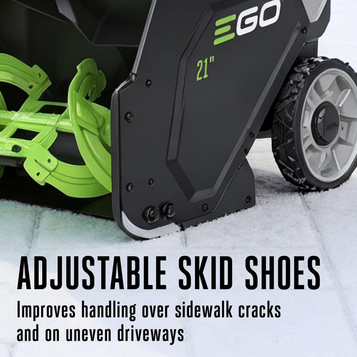 EGO Power+ 21" Electric Snow Blower, Gray/Black, Cordless Steel Auger, Includes (2) 56V 5.0Ah Batteries and Dual Port Charger, SNT2112