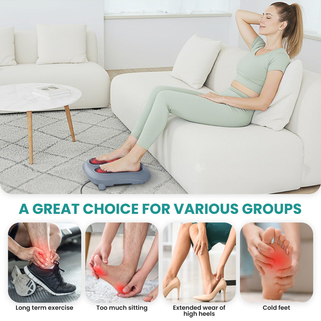 Nekteck Foot Massager with Heat, HSA Eligible FSA Massage Tools Gifts