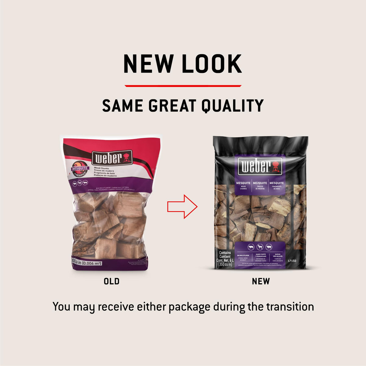 Weber® Cherry Wood Chunks, Outdoor Cooking Fuel, 4 lb