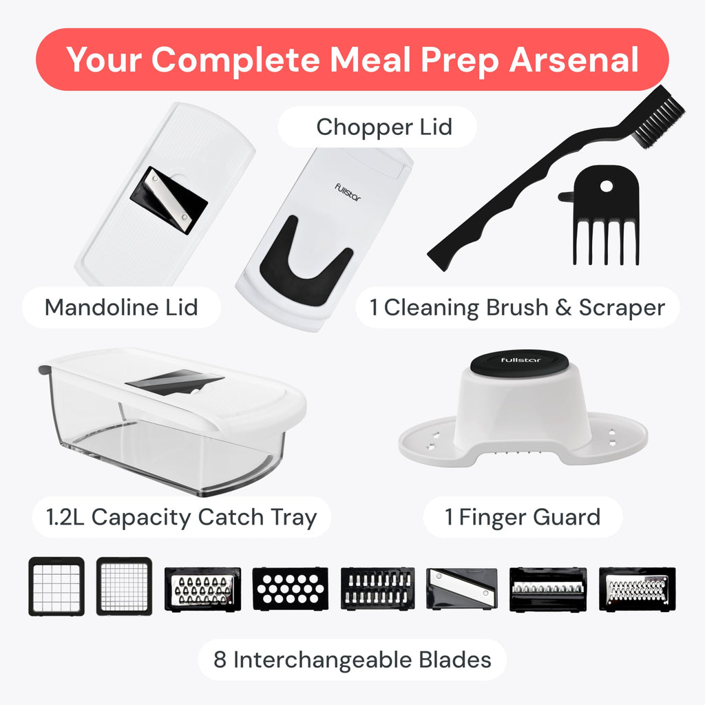 Fullstar Pro Original Vegetable Chopper & Spiralizer, All-in-1 Kitchen Tool