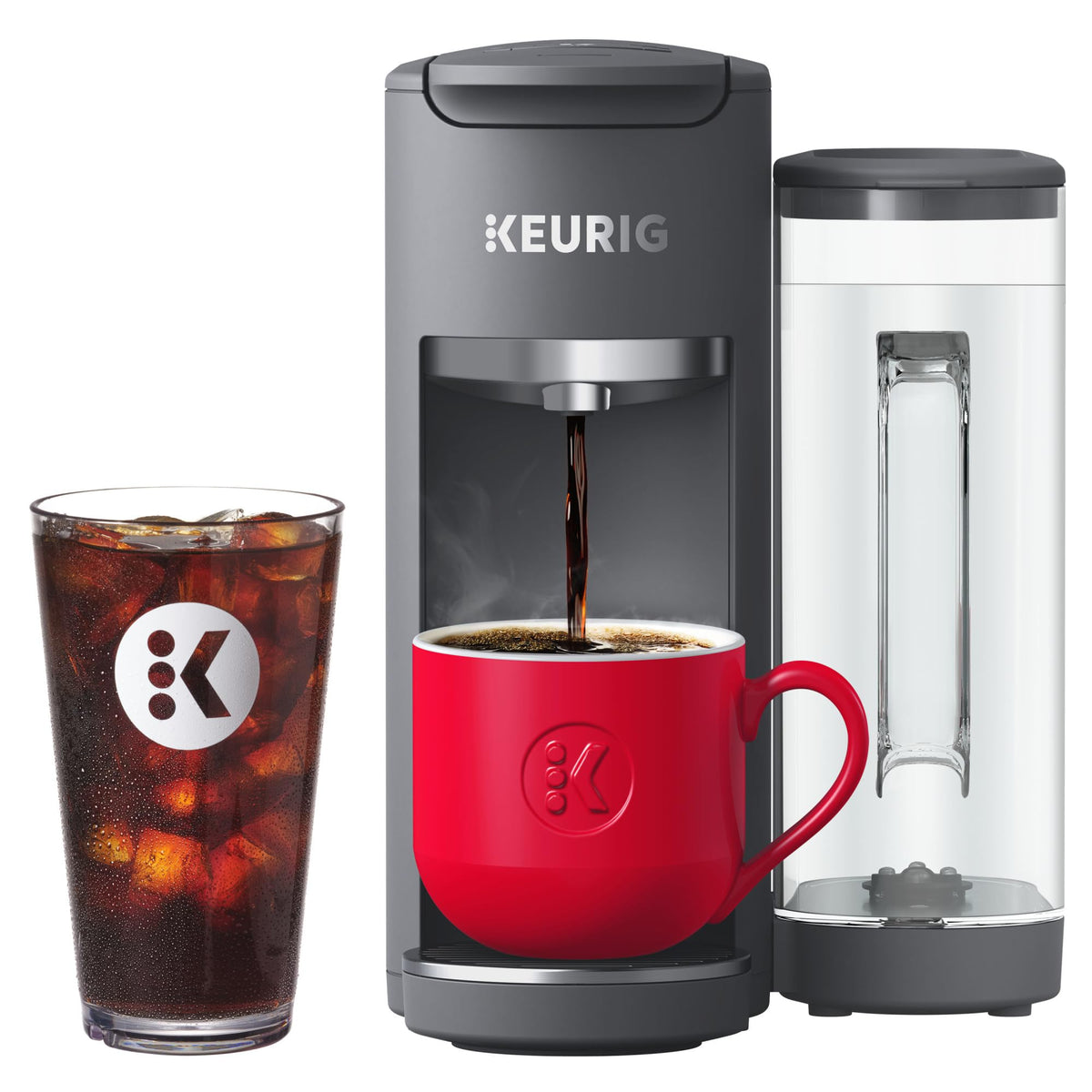 Keurig K-Supreme Gen 2, Hot and Iced Single Serve Coffee Maker, Warm Stone