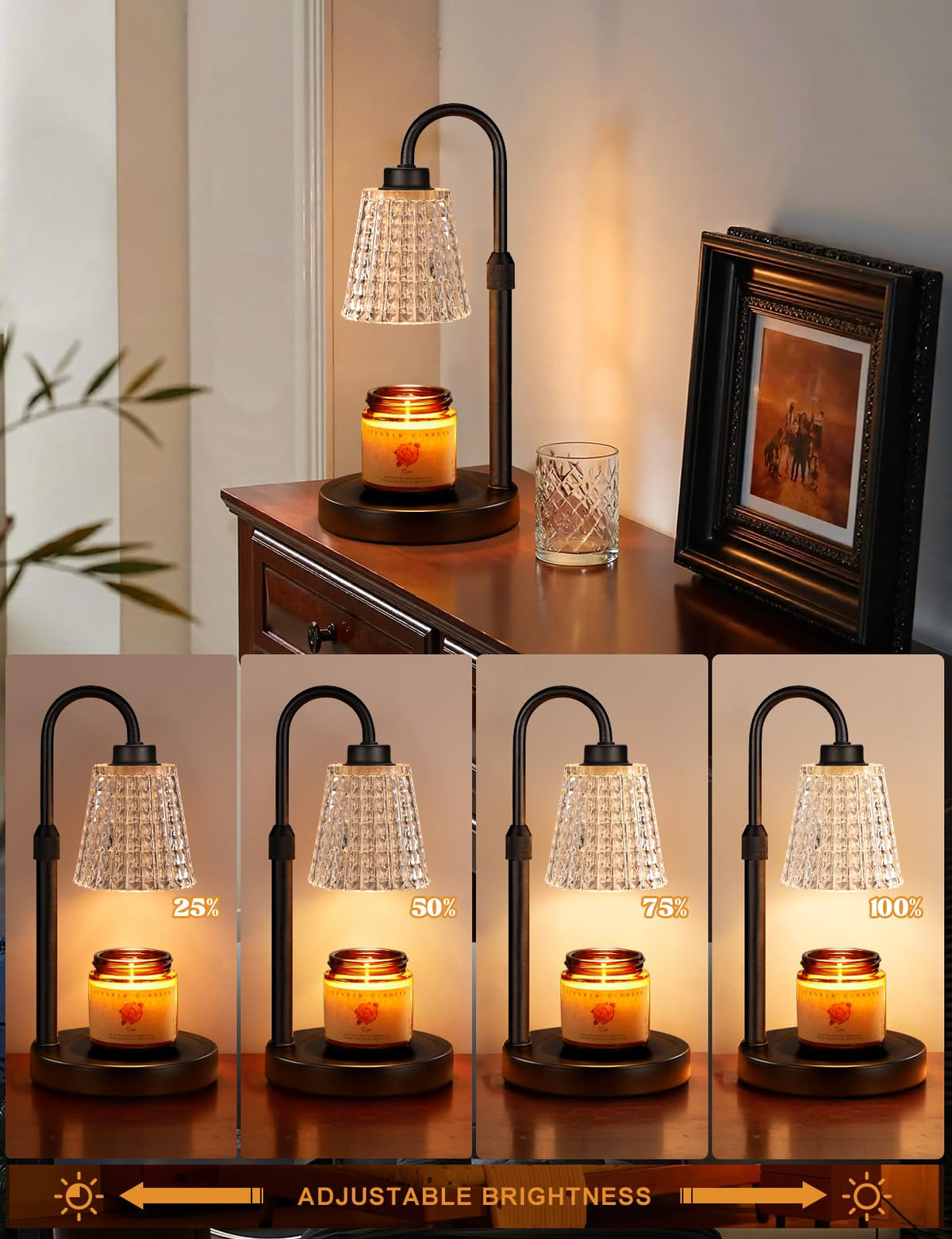Innqoo Candle Warmer Lamp with Timer Home Decor Birthday Gifts for Women