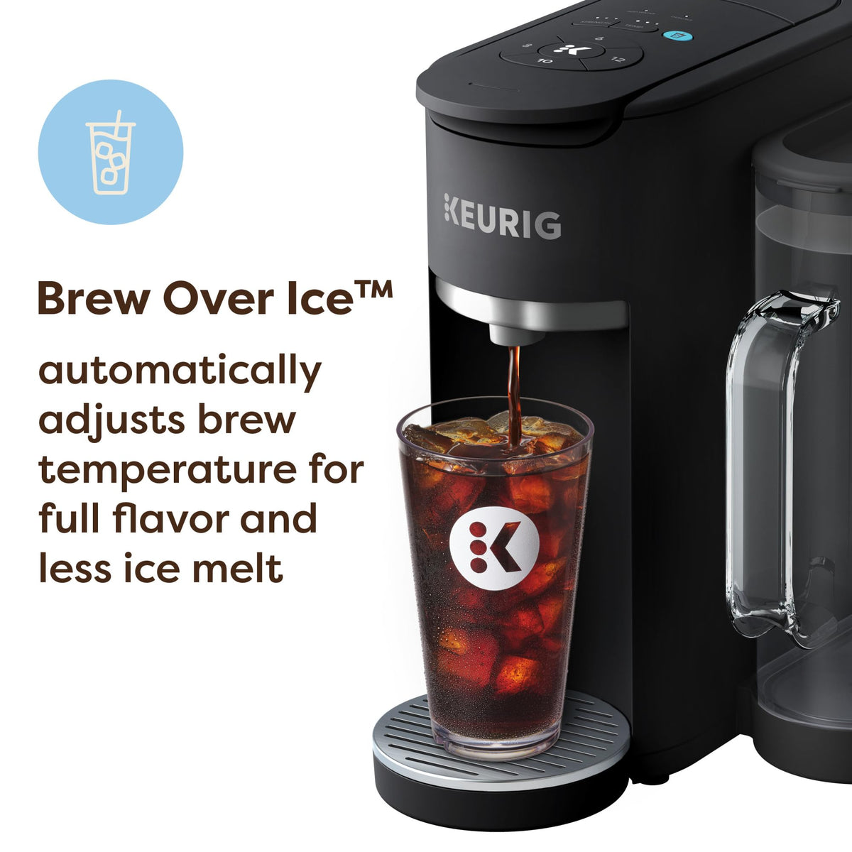 Keurig K-Supreme Gen 2, Hot and Iced Single Serve Coffee Maker, Warm Stone