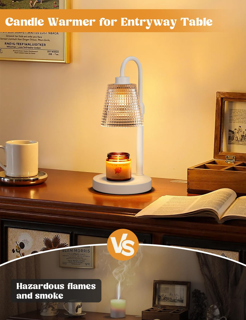 Innqoo Candle Warmer Lamp with Timer Home Decor Birthday Gifts for Women