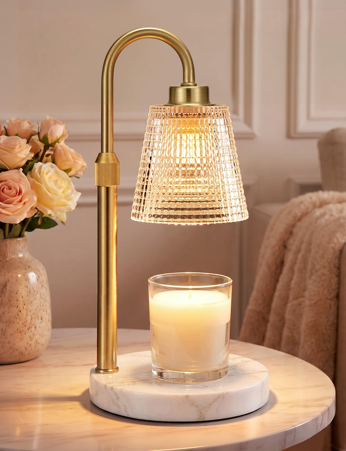 Innqoo Candle Warmer Lamp with Timer Home Decor Birthday Gifts for Women