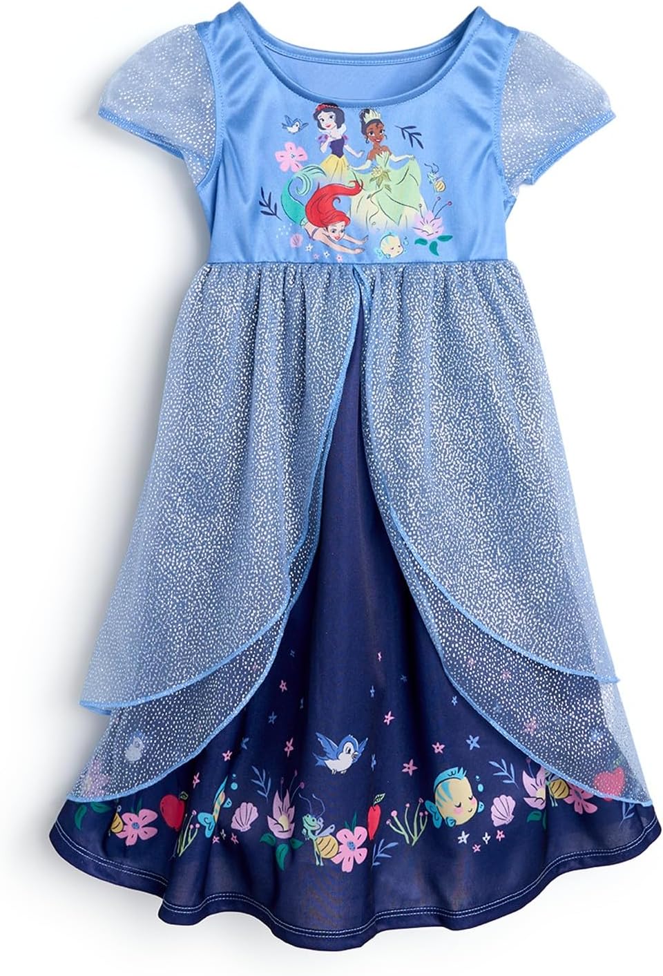 Disney Toddler/Little/Big Girls' Princess Fantasy Gown Nightgown
