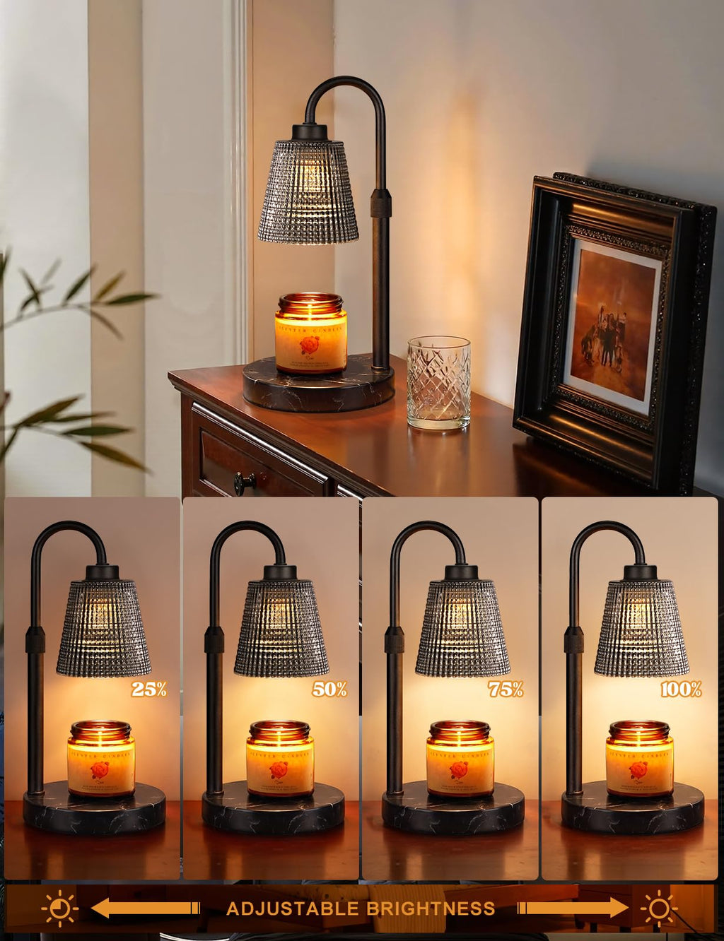 Innqoo Candle Warmer Lamp with Timer Home Decor Birthday Gifts for Women