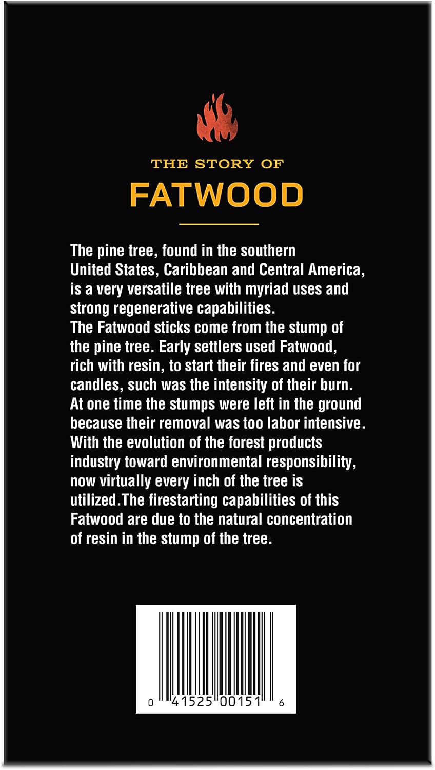 Pine Mountain StarterStikk 100% Natural Fatwood Firestarting Sticks, 5 Pound Natural Firestarting Wood Sticks for Campfire, Fireplace, Wood Stove, Fire Pit, Indoor and Outdoor Use