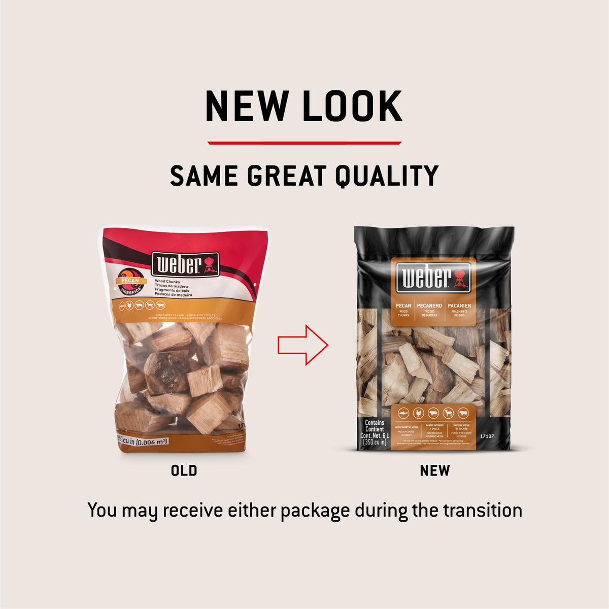 Weber® Cherry Wood Chunks, Outdoor Cooking Fuel, 4 lb