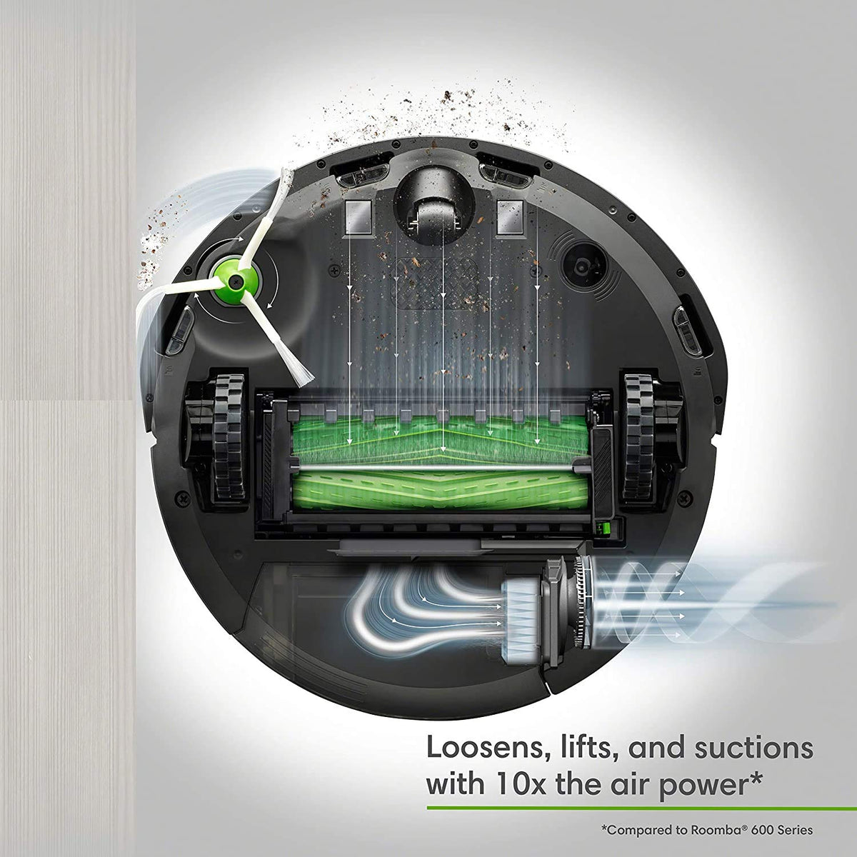 iRobot Roomba 105X Combo Robot Vacuum & Mop with AutoEmpty Dock, Self‑Emptying for Up to 75 Days, 70× Power‑Lifting Suction, Smart LiDAR Mapping, App & Voice Control, Ideal for Homes with Pets & Kids
