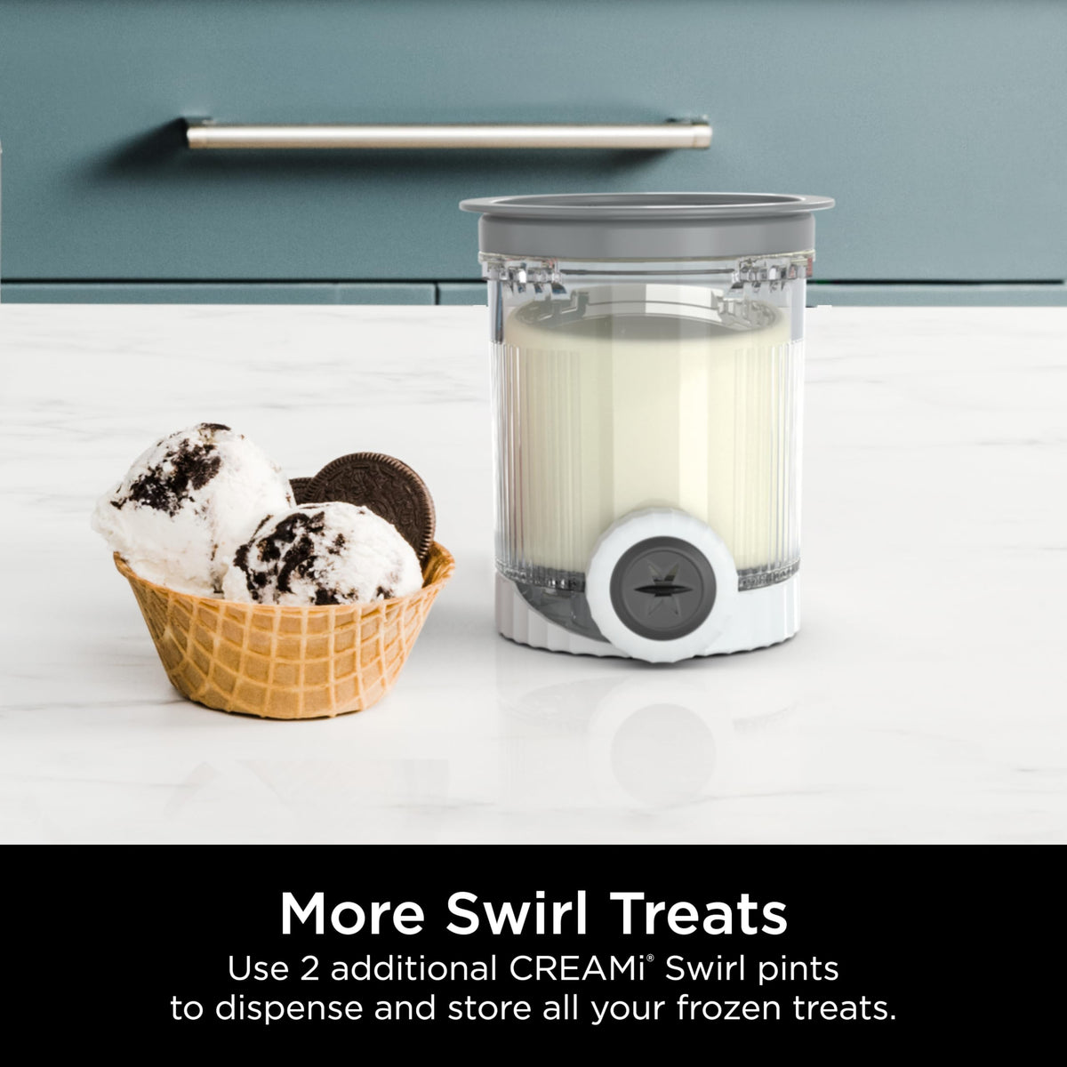 Ninja Creami Scoop & Swirl 13-in-1 Ice Cream and Soft Serve Maker, NC701