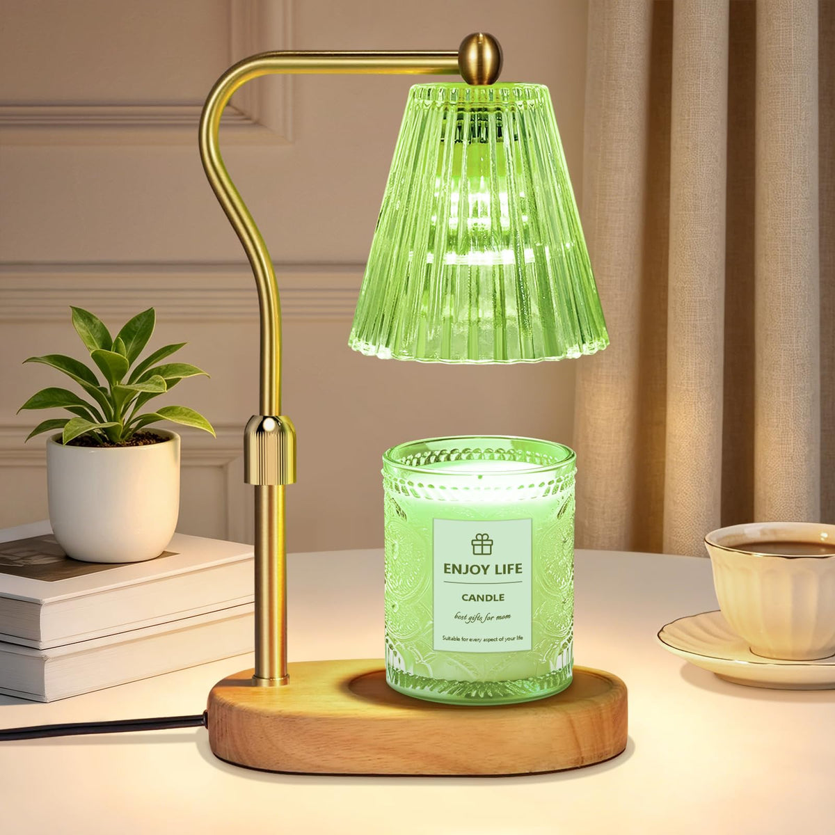 seenlast Candle Warmer Lamp with Timer Dimmer Adjustable Height for New Home Bedroom,Mothers Day Gifts,Vintage Home Decor for Scented Jar
