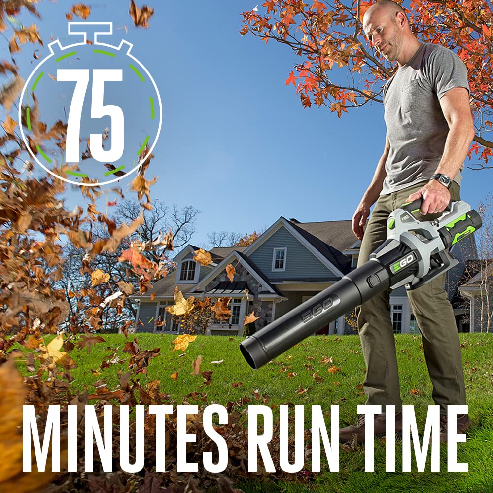 EGO POWER+ Cordless Electric Leaf Blower, 615 CFM, With Battery - LB6151