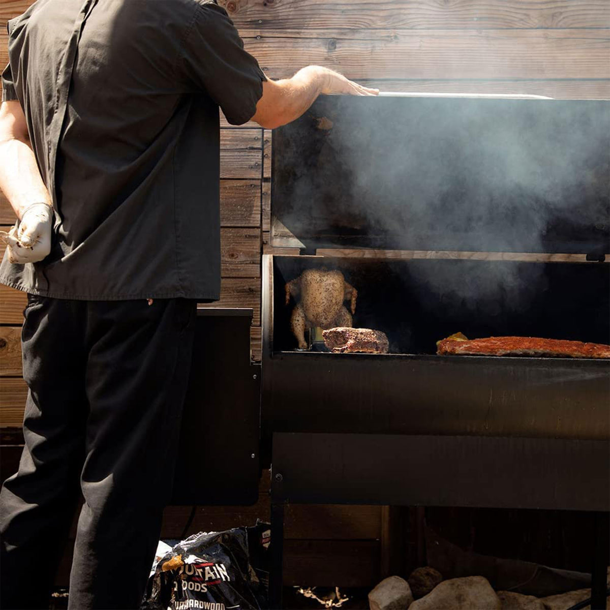 Bear Mountain 2-Pack All Natural Wood Pellets for Smoker, Grill & BBQ, 20 Lbs, Cherry - Premium Hardwood Barbecue Pellets for Indoor and Outdoor Grilling