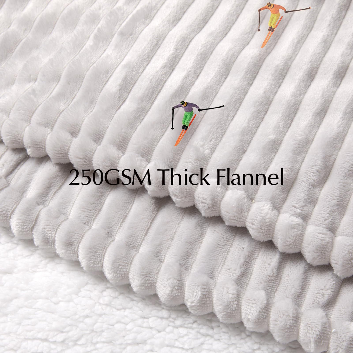 SNUGSUN Heated Blanket Throw Size, Soft and Cozy Electric Heating Blanket for Bed, Automatic Safety System 6 Heating Levels & 4 Hours Auto-Off Gift for Grandma,50" x 60" London Grey